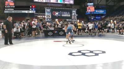 132 lbs Cons. Quarters - Elijah Hyet, Iowa vs Jr Ortega, Colorado