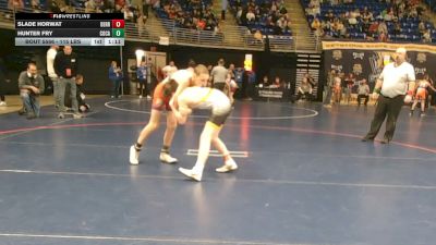 115 lbs Round Of 16 - Slade Horwat, Derry vs Hunter Fry, Cocalico