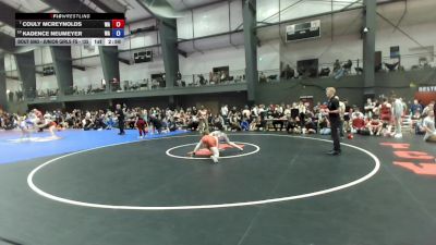 Junior Girls FS - 125 lbs Champ. Round 2 - Couly McReynolds, WA vs Kadence Neumeyer, WA