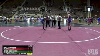 5A 175 lbs Cons. Round 2 - Dallas Arnett, Valley High School vs Cadence Porter, Ramsay High School