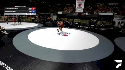 144 lbs Champ. Round 1 - Bezhan Niazi, Alameda High School Wrestling vs Ruben Soliz, San Fernando High School Wrestling