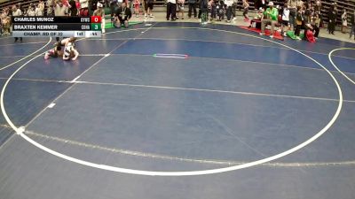 59 lbs Champ. Rd Of 32 - Charles Munoz, Greenwave Youth Wrestling Club vs Braxten Kemmer, Colorado Hammers