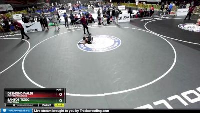 92 lbs 3rd Place Match - Santos Tizoc, California vs Desmond Ivaldi, MatTime Wrestling