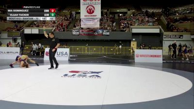 Bantam - 70 lbs Semis - Elijah Tucker, Gladiator Wrestling vs MIA Dominguez, Crusader Wrestling