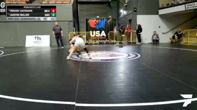 Schoolboys - 80 lbs Cons. Round 4 - Bruno Lechiara, MTC - MANTANONA TRAINING CENTER vs Austin Miller, USA Gold Wrestling Club