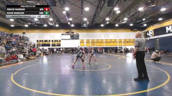 142 lbs Quarterfinal - Grace Nasman, Upper St Clair vs Katie Koehler, Burrell