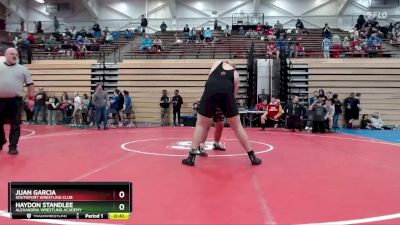 285 lbs Champ. Round 2 - Haydon Standlee, Alexandria Wrestling Academy vs Juan Garcia, Southport Wrestling Club