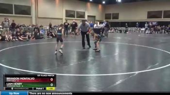 50 lbs Finals (2 Team) - Brandon Montalvo, Iowa Gold vs Liam Henry, Tennessee Blue