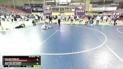 106 lbs Cons. Round 4 - Calan Manley, Team Grind House Wrestling Club vs Easton Enyeart, Moen Wrestling Academy