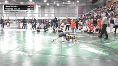 49 lbs Quarters - Oaken Lorance, Team Real Life Wrestling vs Kashton Kaylor, Team Aggression Wrestling Club