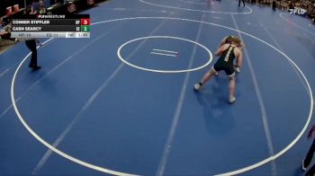 157 lbs Finals (8 Team) - Conner Stiffler, North Platte vs Cash Searcy, Elkhorn South