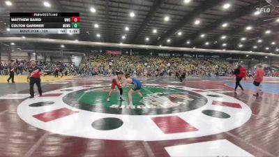 120 lbs Champ. Round 1 - Matthew Baird, Whitewood Wrestling Club vs Colton Gardner, Miles City Wrestling Club