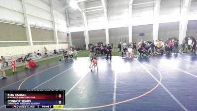 53 lbs Quarterfinal - Koa Cabael, Northside Wrestling Club vs Connor Sears, Sanderson Wrestling Academy
