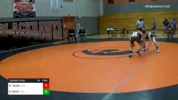 126 lbs Quarterfinal - Dominic Taylor, Hanover vs Hayden Shirk, James Buchanan