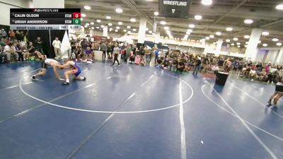132 lbs Quarters - Calin Olson, Utah vs Uriah Anderson, Utah