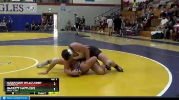 285 lbs Semifinal - Garrett Matthews, Eagle Point vs Alexander Willoughby, Willamette