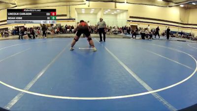 285 lbs Quarterfinal - Lincoln Carlson, East Stroudsburg University vs Noah Iobe, Rochester Christian
