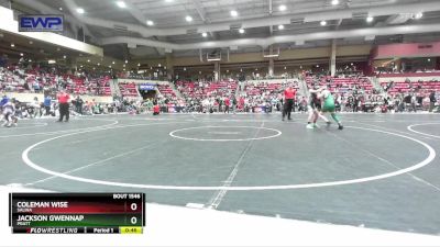 110 lbs Quarterfinal - Coleman Wise, Salina vs Jackson Gwennap, Pratt