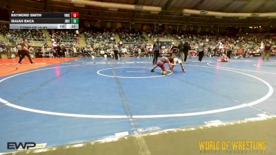 76 lbs Consi Of 16 #2 - Raymond Smith, Viking Wrestling Club (IA) vs Isaiah Baca, Juggernaut Wrestling Club