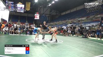 138 lbs Cons 32 #1 - Reese Osborne, Wyoming vs Matthew Ryan, Connecticut