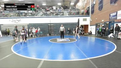 120 lbs Round 2 - Gracie Price, Thunder Ridge Outlaws Wrestling Club vs Kiera Dolan, Team Real Life Wrestling