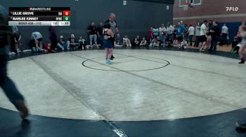112 lbs Round 5 - Marlee Kinney, Ririe Youth Wrestling Club vs Lillie Grove, Idaho