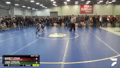 62 lbs Cons. Round 4 - Creed Sprouse, Amherst Wrestling Club vs Barrett Strain, Team Cobra Wrestling Club