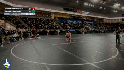 155 lbs Cons. Round 2 - Brooklyn Warnke, Charles City vs Raelen Manderfield, New Hampton