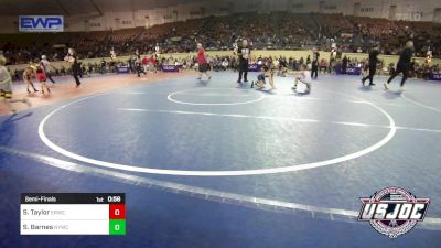 61 lbs Semifinal - Shyann Taylor, El Reno Wrestling Club vs Sawyer Barnes, Newcastle Youth Wrestling