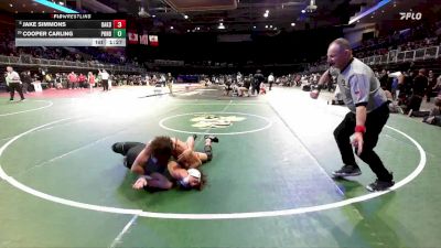 126 lbs Quarterfinal - Jake Simmons, Oakdale vs Cooper Carling, Ponderosa
