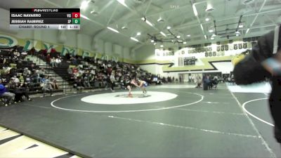 128 lbs Champ. Round 1 - Isaac Navarro, Vista vs Jessiah Ramirez, San Pasqual