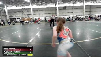 75 lbs Round 3 - Aleyannah Stamper, Small Town Grims vs Karli Francis, Southern Idaho Wrestling Club