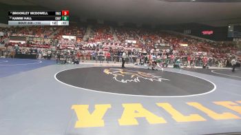 110 lbs Cons. Round 2 - Brookley McDowell, Paola HS vs Kammi Hall, Chapman HS