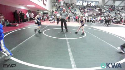 70 lbs Rr Rnd 5 - Grayson Schultz, Team Tulsa Wrestling Club vs Copper Dewey, Tulsa Blue T Panthers