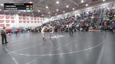 165 lbs Quarterfinal - Zack Aquila, Brecksville-Broadview Hts. vs Tyler Rowles, North Royalton