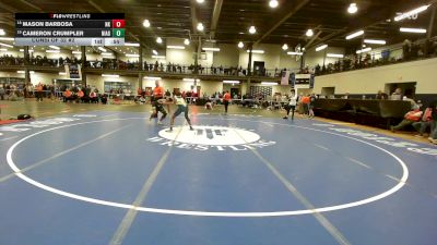 118 lbs Consi Of 32 #2 - Mason Barbosa, North Kingstown vs Cameron Crumpler, Niagara Falls