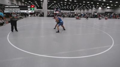 165 lbs Cons. Rd Of 16 - Cristian Matsuda, No Nonsense Wrestling vs Lane Gudenkauf, Mission Athletics