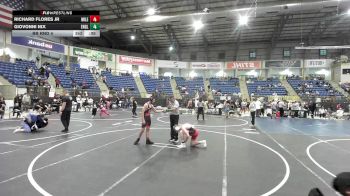 123 lbs Quarterfinal - Joseph Romero Jr, Erie Wrestling Club vs Emerson Harwood, Rapid City Stevens Raiders