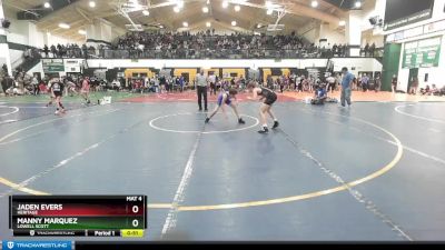 95 lbs Cons. Round 2 - Manny Marquez, Lowell Scott vs Jaden Evers, Heritage