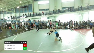 102 lbs Semifinal - Deagan Kinkade, Coachella Valley WC vs Nolan Stennett, Reverence Grappling TC