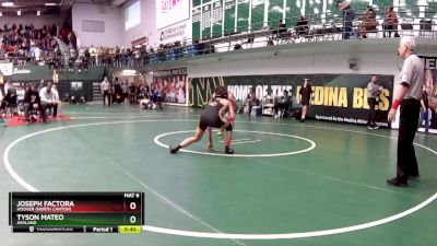 106 lbs Cons. Round 4 - Tyson Mateo, Ashland vs Joseph Factora, Hoover (North Canton)