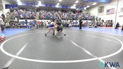 90 lbs Rr Rnd 2 - Carter Caughman, Coweta Tiger Wrestling vs Denver Gibson, Checotah Matcats