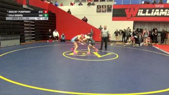 100 lbs Quarterfinal - Lyla Stiefel, East Buchanan vs Gracey Pumphrey, Ottumwa