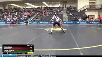 141 lbs Cons. Round 3 - Ray Rioux, Indianapolis vs Gabe Adams, Ky. Wesleyan