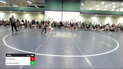 60 lbs Quarterfinal - Ronan Niemer, IN vs Burentugs Bayarjargal, VA