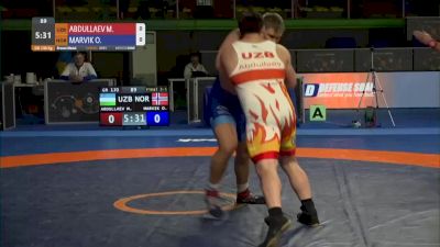 130 kg Muminjon Abdullaev, UZB vs Oskar Marvik, NOR