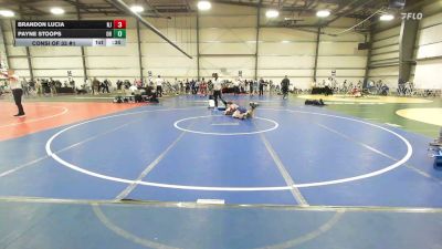 126 lbs Consi Of 32 #1 - Brandon Lucia, NJ vs Payne Stoops, OH