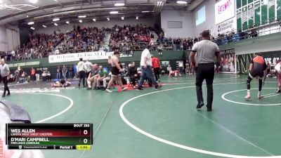 144 lbs Cons. Round 2 - D`Mari Campbell, Firelands (Oberlin) vs Wes Allen, Lakota West (west Chester)