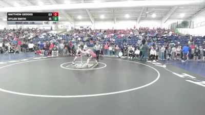 138 lbs Cons. Round 1 - Dylan Smith, Hillcrest vs Matthew Geddes, Cedar Valley