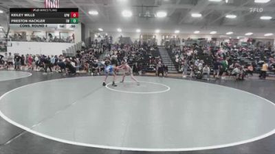 113 lbs Cons. Round 4 - Preston Hackler, Edmond Wrestling vs Keiley Mills, GPWA
